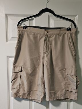 Burnside Tan Cargo Shorts
